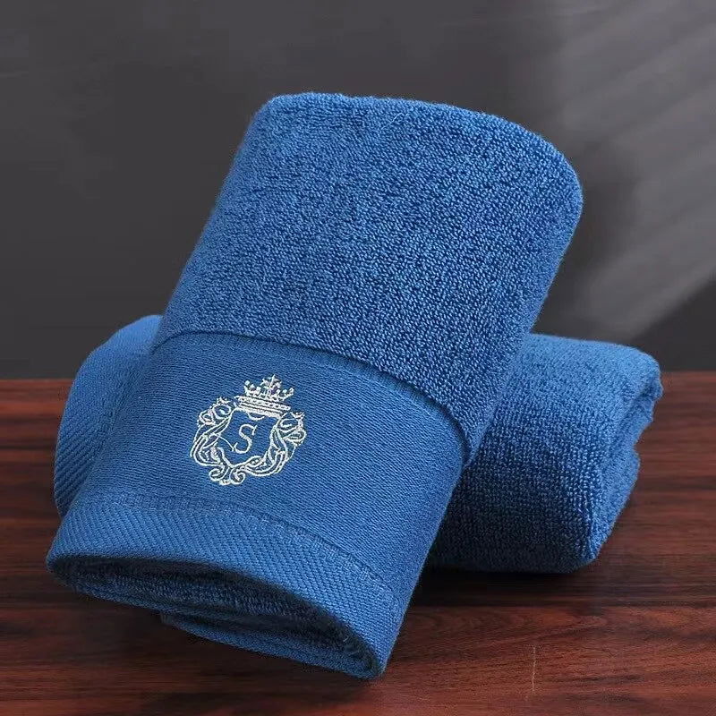 35×75cm 100% Cotton Face Towel Adults Baby Hand Embroidered Luxury Hand Face Bathroom Towel - Slobuy