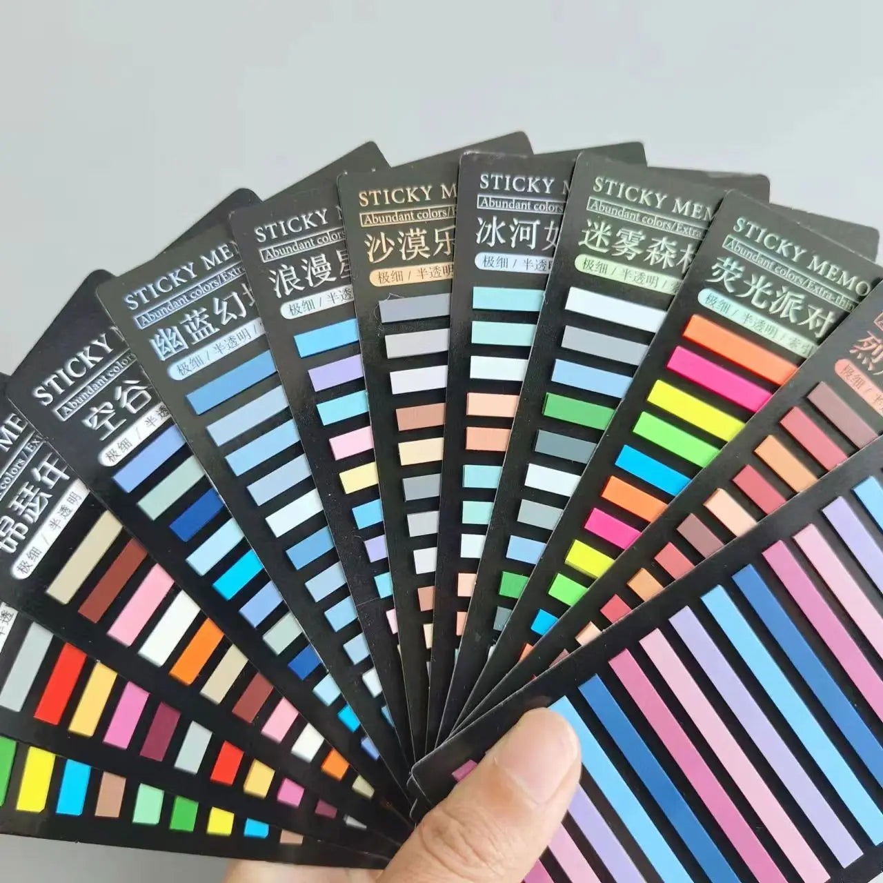 3600 Sheets Transparentes Sticky Notes Self-Adhesive Annotation  Read Books posted itBookmarks Tabs Notepad Aesthetic Stationery - Slobuy