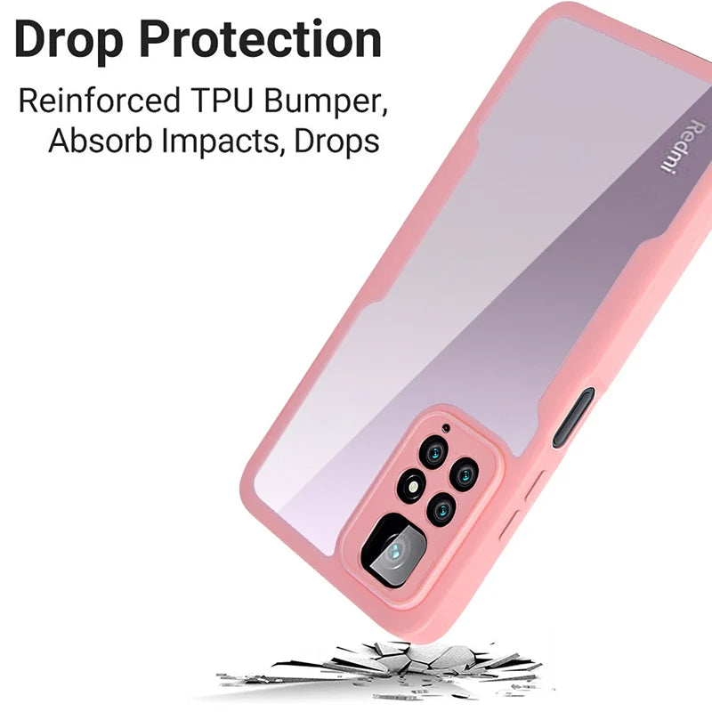 360 Full Body Screen Protector Transparent Case For Redmi Note 12 11 10 9 Pro 12s 11s 10s 9s 10A 10C 12C Shockproof Phone Cover - Slobuy