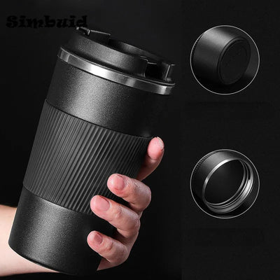 380ml 510ml Stainless Steel Coffee Cup Thermal Mug Garrafa Termica Cafe Copo Termico Caneca Non-slip Travel Car Insulated Bottle - Slobuy
