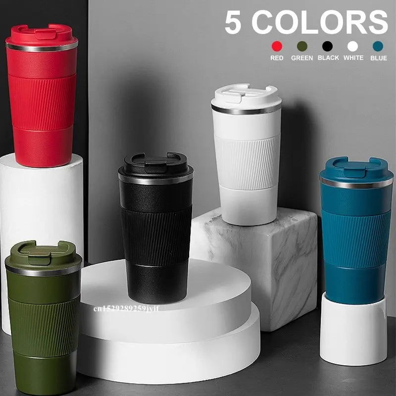 380ml 510ml Stainless Steel Coffee Cup Thermal Mug Garrafa Termica Cafe Copo Termico Caneca Non-slip Travel Car Insulated Bottle - Slobuy
