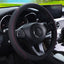 37/38cm Automobile Universal Steering Wheel Cover Non-slip Car Steering Wheel Cover Non-slip Embossed PU Leather Cars Accessory - Slobuy