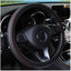 37/38cm Automobile Universal Steering Wheel Cover Non-slip Car Steering Wheel Cover Non-slip Embossed PU Leather Cars Accessory - Slobuy