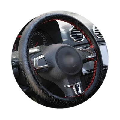 38cm DIY Car Steering Wheel Cover Fiber Leather Thread Artificial Leather Car Covers Suite Auto Accessories - Slobuy