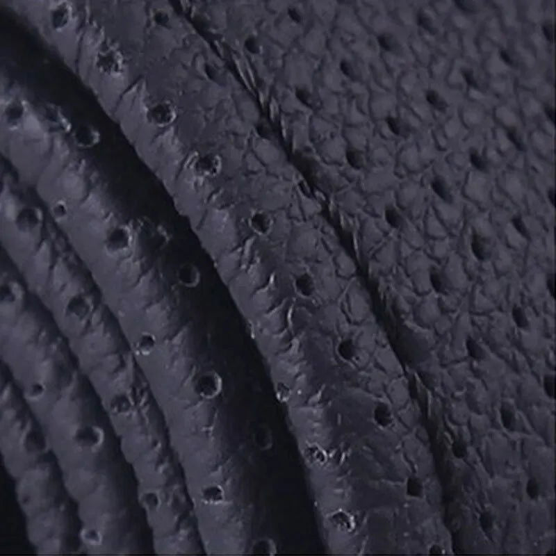 38cm DIY Car Steering Wheel Cover Fiber Leather Thread Artificial Leather Car Covers Suite Auto Accessories - Slobuy