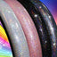 Car Steering Wheel Cover Elastic Handle Cover colorful bronzing Universal 37/38cm Diamond BlingBling steering wheel accessories - Slobuy
