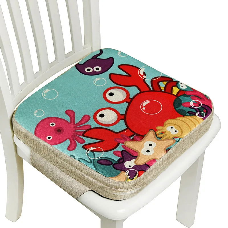 39*39cm Booster Seat Cushion Children Increased Chair Pad Anti-Skid Waterproof Baby Dining Cushion Adjustable Chair Cushion - Slobuy