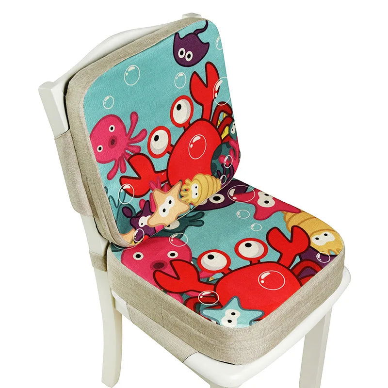 39*39cm Booster Seat Cushion Children Increased Chair Pad Anti-Skid Waterproof Baby Dining Cushion Adjustable Chair Cushion - Slobuy