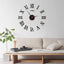 3D Acrylic Digital Wall Clock Roman Numerals Design Mirror Wall Clock Fashion Large Round Wall Clock DIY Self Adhesive Clocks - Slobuy
