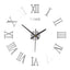 3D Acrylic Digital Wall Clock Roman Numerals Design Mirror Wall Clock Fashion Large Round Wall Clock DIY Self Adhesive Clocks - Slobuy