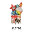 3D Birthday Cake Aluminum Film Balloon Decoration Colored Double Layer Cake 1 Year Old Baby Shower Birthday Party Supplies - Slobuy