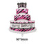 3D Birthday Cake Aluminum Film Balloon Decoration Colored Double Layer Cake 1 Year Old Baby Shower Birthday Party Supplies - Slobuy