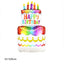 3D Birthday Cake Aluminum Film Balloon Decoration Colored Double Layer Cake 1 Year Old Baby Shower Birthday Party Supplies - Slobuy