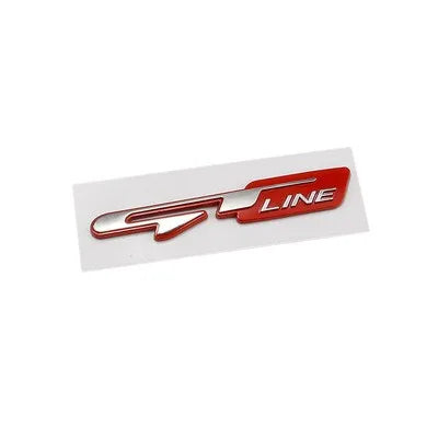 3D Car GT line Design Fender Rear Trunk body Emblem Badge sticker For Peugeot For Kia K9 Forte Ceed Cerato RIO K3 K5 Accessories - Slobuy