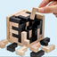 3D Cube Puzzle Luban Interlocking Creative Educational Wooden Toy Brain IQ Mind Early Learning Game Gift For Children Letter 54T - Slobuy