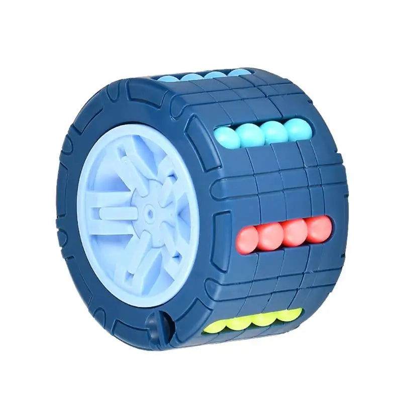 3D Cylinder Cube Toy Magical Bean Gyro Rotate Slide Puzzle Games Relieve Stress Children Educational Montessori Infant Toys Gift - Slobuy