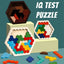 3D Hexagonal Wooden Puzzles Educational Toys For Children Kids Preschool Tangram Board Brain IQ Test Game Montessori Toys Gifts - Slobuy
