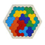 3D Hexagonal Wooden Puzzles Educational Toys For Children Kids Preschool Tangram Board Brain IQ Test Game Montessori Toys Gifts - Slobuy