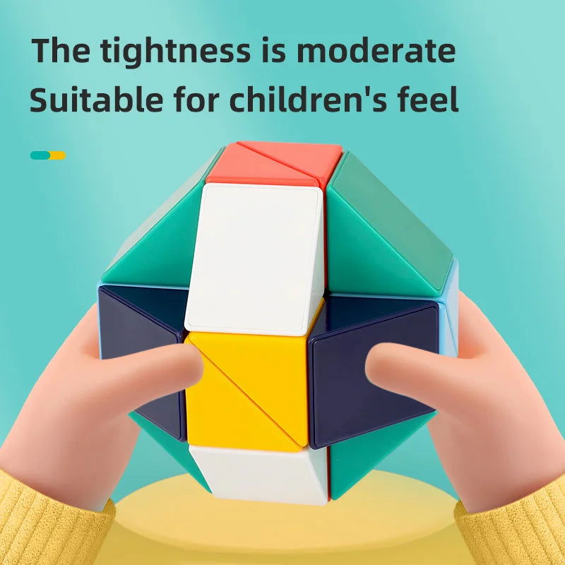3D Magic Ruler Toys Twisted Puzzle Cubes Children Educational Sensory Toys STEAM Montessori Foldable Magic Ruler For Kids Gifts - Slobuy