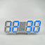 3D Mini Clock LED Digital Wall Clock Desk Clock Electronic Alarm Clock Living Room Wall Clock DIY Kitchen Timer - Slobuy