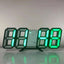 3D Mini Clock LED Digital Wall Clock Desk Clock Electronic Alarm Clock Living Room Wall Clock DIY Kitchen Timer - Slobuy