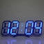 3D Mini Clock LED Digital Wall Clock Desk Clock Electronic Alarm Clock Living Room Wall Clock DIY Kitchen Timer - Slobuy