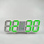 3D Mini Clock LED Digital Wall Clock Desk Clock Electronic Alarm Clock Living Room Wall Clock DIY Kitchen Timer - Slobuy