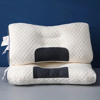 3D Neck Pillow Star Hotel Cervical Pillow Massage Pillow SPA Pillow Single Fiber Pillow Core Cervical Pillow Sleeping Pillow - Slobuy