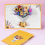3D Pop UP Flower Bouquet Cards Birthday Greeting Card Handmade Butterfly Thank You Postcard for Wife Mom Girlfriend Teacher Gift - Slobuy