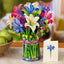 3D Pop UP Flower Bouquet Cards Birthday Greeting Card Handmade Butterfly Thank You Postcard for Wife Mom Girlfriend Teacher Gift - Slobuy