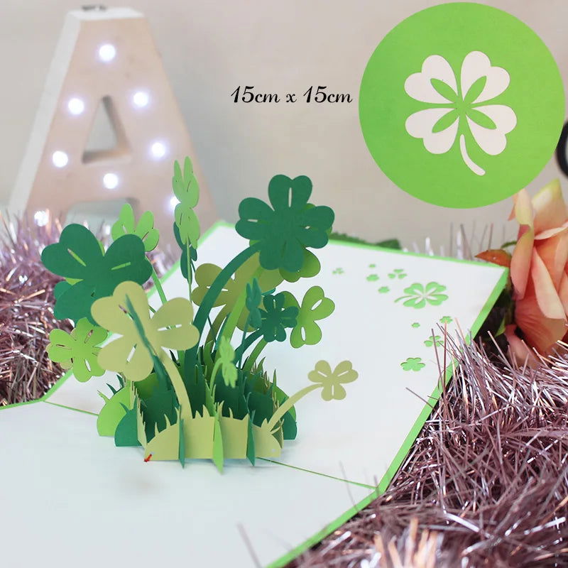 3D Pop UP Happy Birthday Greeting Invitation Cards Laser Cut Boy Girl Kids Gift Card Thank You Cards Vehicle Miniatures Postcard - Slobuy