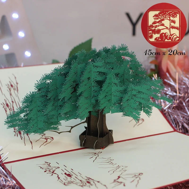 3D Pop UP Happy Birthday Greeting Invitation Cards Laser Cut Boy Girl Kids Gift Card Thank You Cards Vehicle Miniatures Postcard - Slobuy
