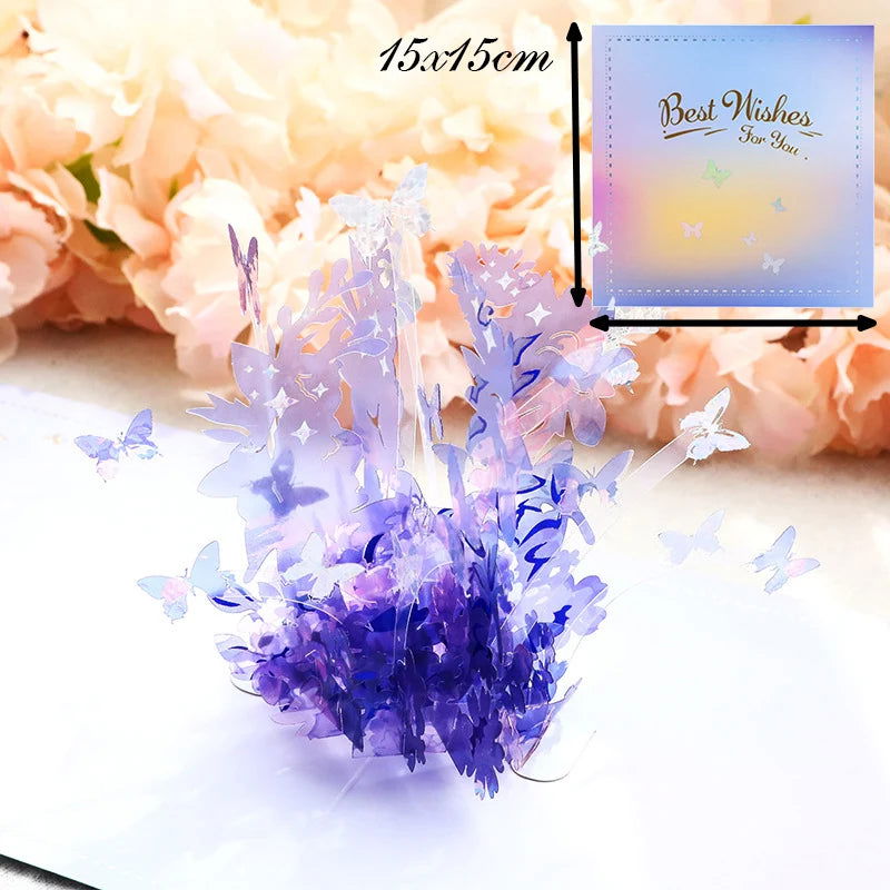 3D Pop UP Happy Birthday Greeting Invitation Cards Laser Cut Boy Girl Kids Gift Card Thank You Cards Vehicle Miniatures Postcard - Slobuy