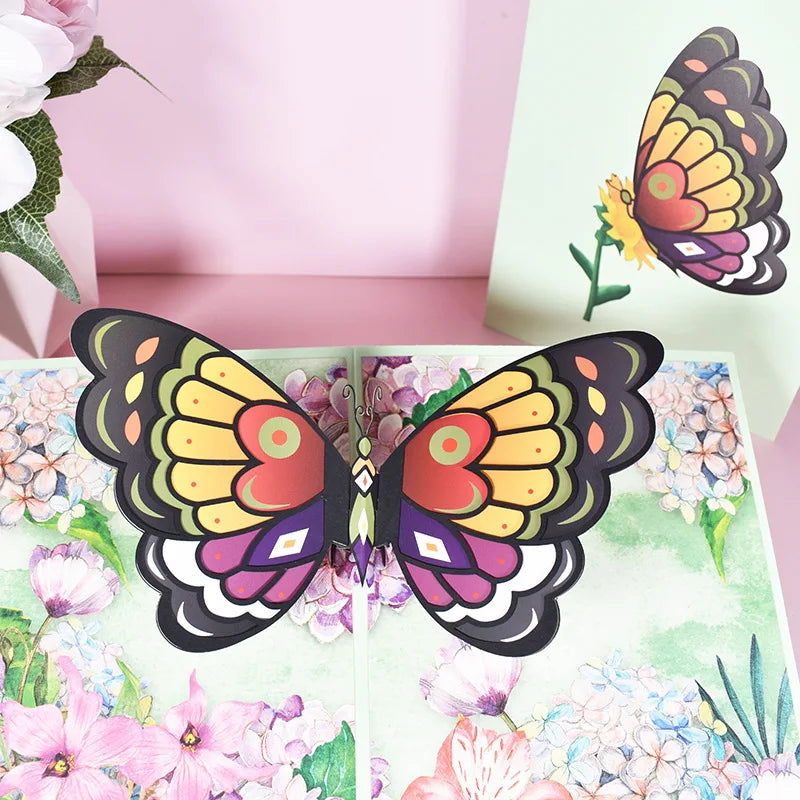 3D Pop UP Happy Birthday Greeting Invitation Cards Laser Cut Boy Girl Kids Gift Card Thank You Cards Vehicle Miniatures Postcard - Slobuy