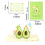 3D Pop Up Happy Birthday Card Cute Avocado Greeting Card for Party,Valentine's Day, Mother's Day,Father's Day - Slobuy