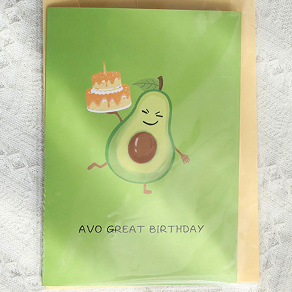3D Pop Up Happy Birthday Card Cute Avocado Greeting Card for Party,Valentine's Day, Mother's Day,Father's Day - Slobuy