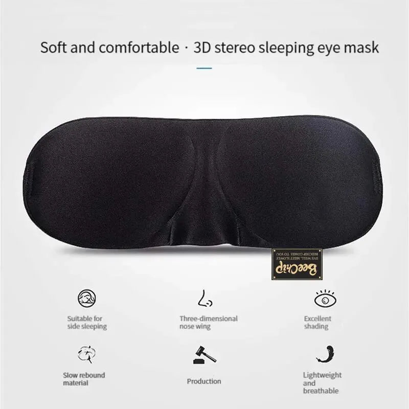 3D Sleep Mask - Soft Portable Eye Mask for Travel - Slobuy