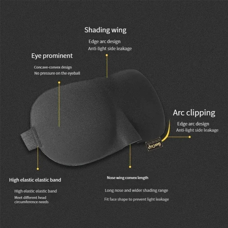 3D Sleep Mask - Soft Portable Eye Mask for Travel - Slobuy