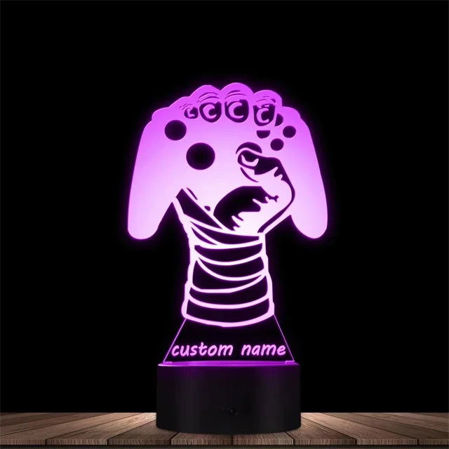 3D led lamp Gaming room light Games NightLight Gaming Table Lamp for Children Headphones Game Zone Lights Home Decor Gift - Slobuy
