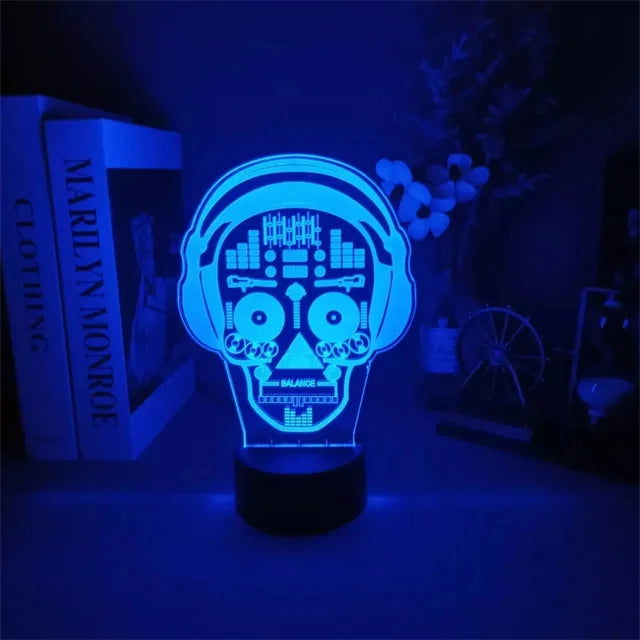 3D led lamp Gaming room light Games NightLight Gaming Table Lamp for Children Headphones Game Zone Lights Home Decor Gift - Slobuy