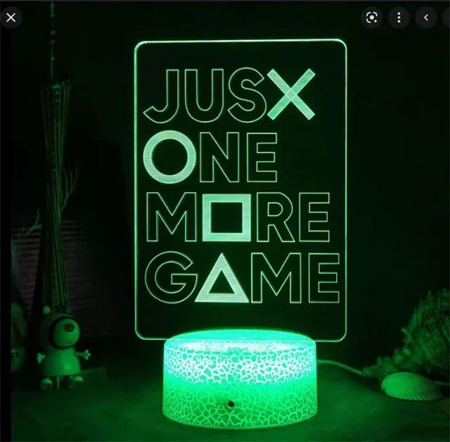3D led lamp Gaming room light Games NightLight Gaming Table Lamp for Children Headphones Game Zone Lights Home Decor Gift - Slobuy