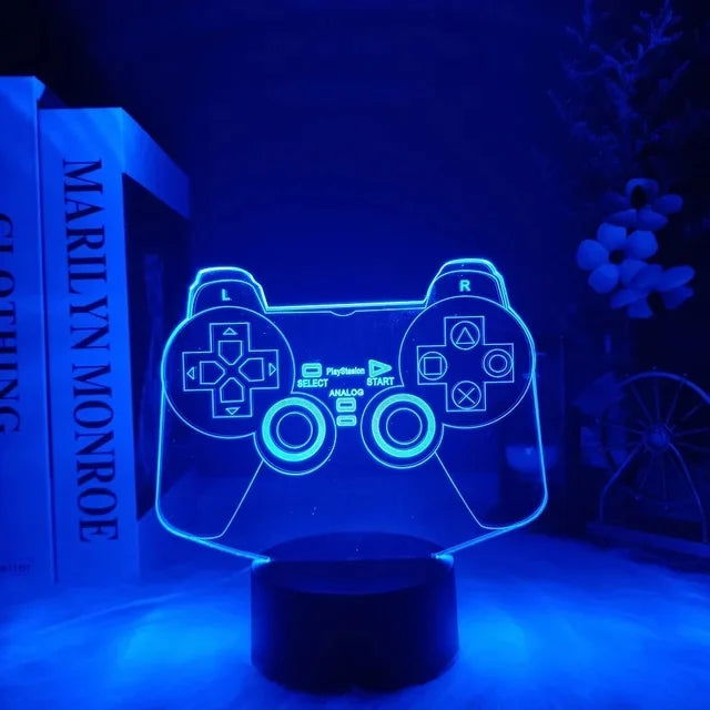 3D led lamp Gaming room light Games NightLight Gaming Table Lamp for Children Headphones Game Zone Lights Home Decor Gift - Slobuy