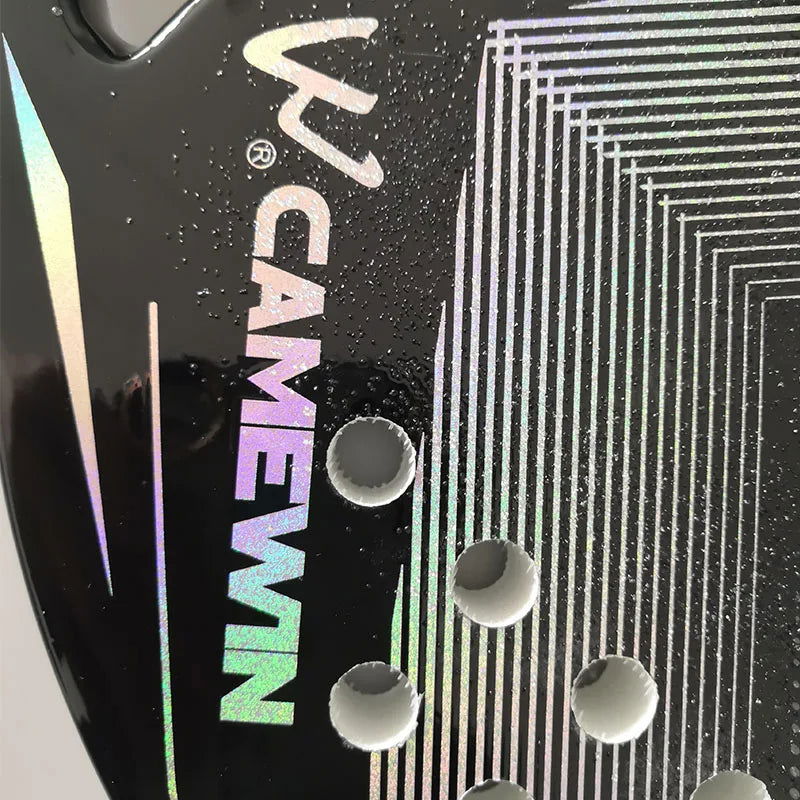 3K Camewin Beach Tennis Racket Full Carbon Fiber Rough Surface Outdoor Sports Ball Racket For Men Women Adult Senior Player - Slobuy