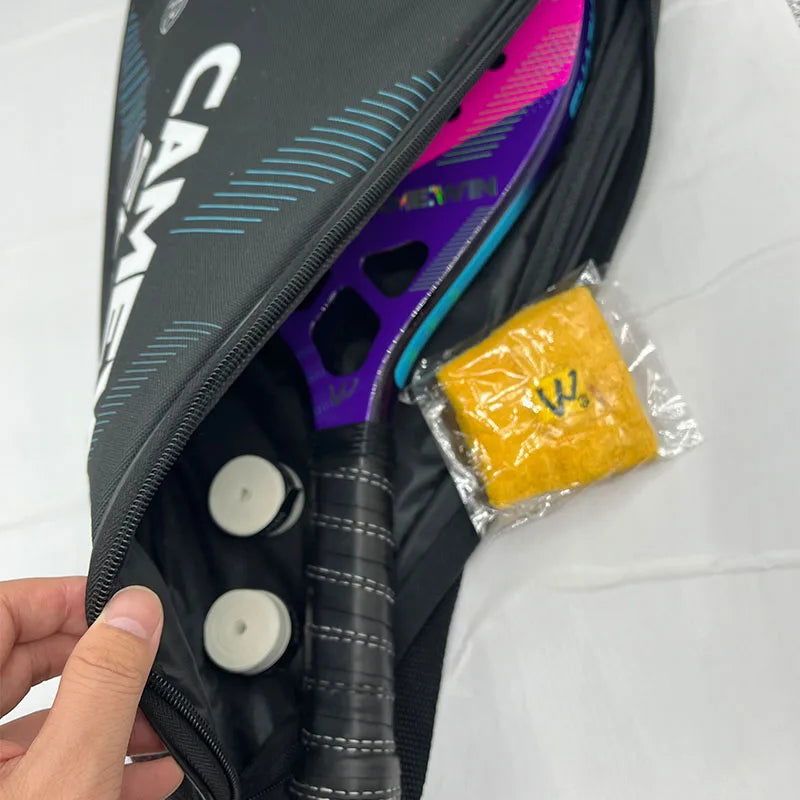 3K Camewin Beach Tennis Racket Full Carbon Fiber Rough Surface Outdoor Sports Racket For Men Women Adult Senior Player 2024 New - Slobuy