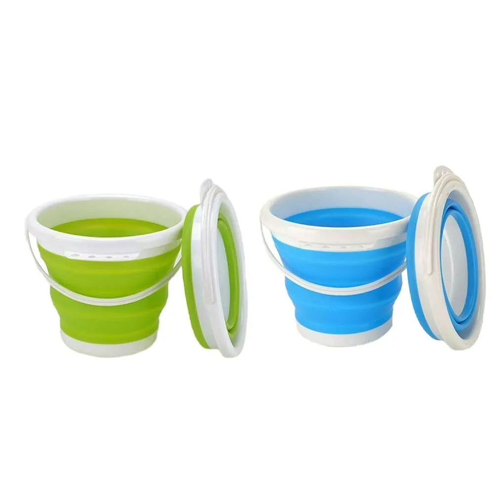 3L Collapsible Bucket Portable Folding Water Bucket Car Washing Fishing Bucket Household Plastic Travel Outdoor Camping Bucket - Slobuy