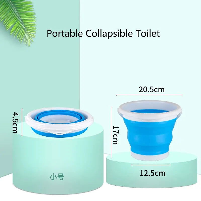 3L Collapsible Bucket Portable Folding Water Bucket Car Washing Fishing Bucket Household Plastic Travel Outdoor Camping Bucket - Slobuy