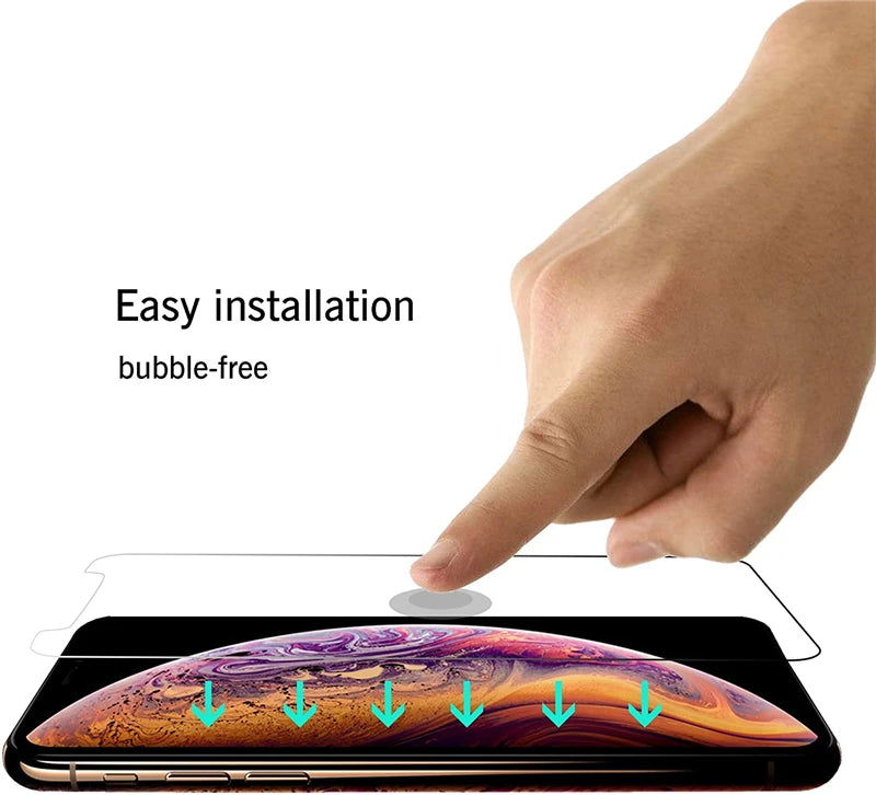 3PCS Glasses Screen Protector Case for IPhone 15 14 12 11 13 Pro Max XS XR X Mini 8 7 6 6S Plus SE 2020 15Promax I Phone Cover - Slobuy
