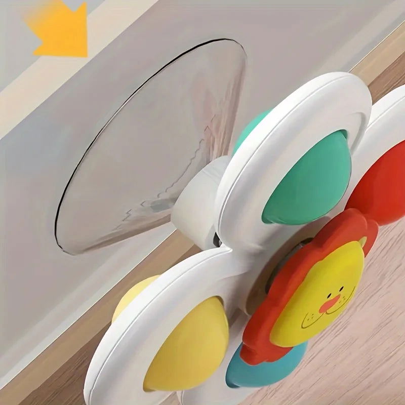 3PCS Suction Cup Rotating Toy for Baby Hand-eye Coordination Educational Training, Bath & Travel toy, Birthday Christmas Gift - Slobuy