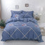 3PC 100% Cotton Duvet Cover Set Striped Printing 1PC Duvet Cover 2PC Pillowcase Cotton Soft Skin Friendly Bedding - Slobuy