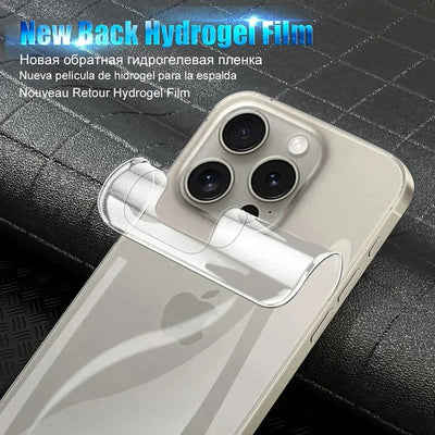 3Pcs Hydrogel Film For iPhone 15 14 13 12 11 Pro Max Mini Soft Screen Protector 7 8 Plus Back Film Not Glass Phone Accessories - Slobuy